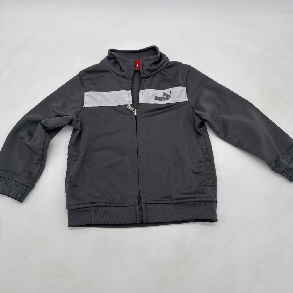 Baby Boys Puma Full Zip Track Jacket 18 Months Gray